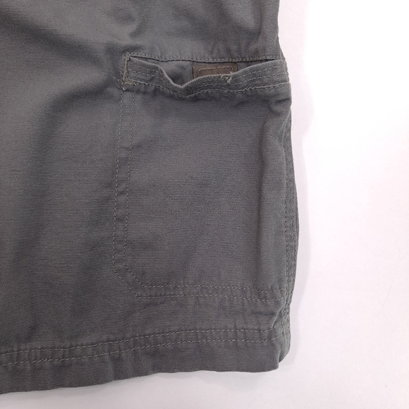 Saddlebred Men's Canvas Shorts Zip Pockets Chimney Gray 100% Cotton - Size 40/9 - Picture 5 of 9